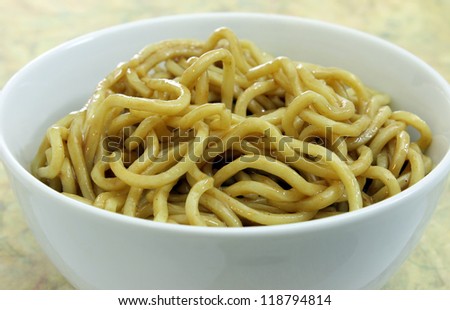 Cold Sesame Noodles in a Bowl