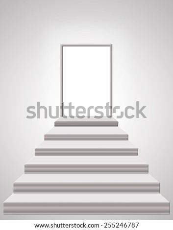 stairs leading from room to light space