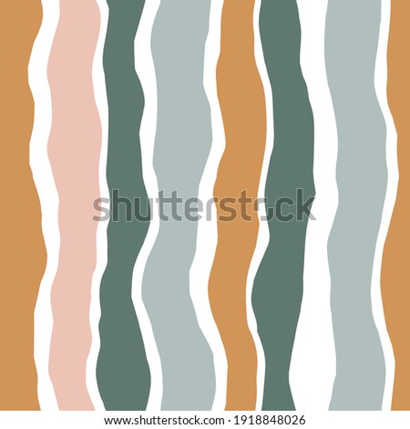 Striped vector seamless pattern. Contemporary collage seamless background. Colorful stripes for fabric design.