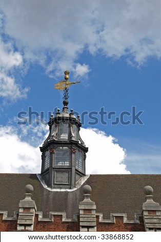 wind vane on an ancient building