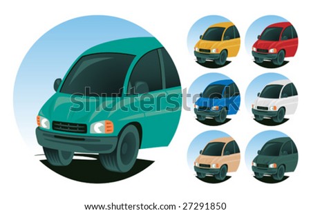 Minivan Icons