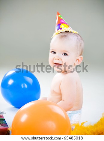 First Birthday Of Cute Baby Boy Stock Photo 65485018 : Shutterstock