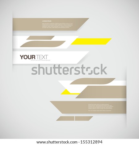 Abstract pastel color business presentation design with your text Eps 10 vector illustration