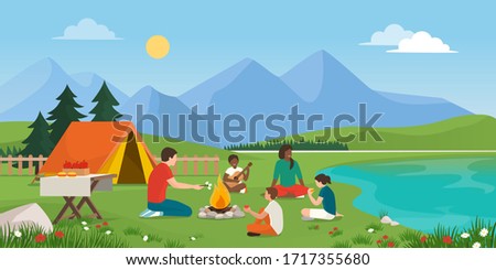 Family Camping Clipart | Free download on ClipArtMag