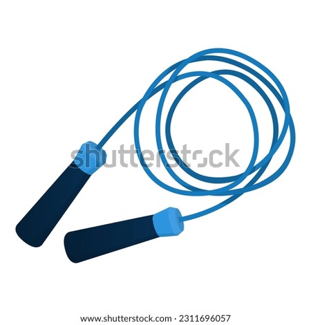 Fitness jump rope for exercise, fitness and sport concept