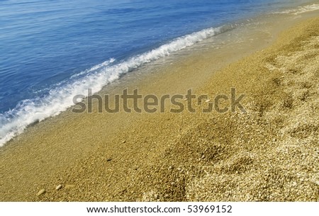 sand stones and water wave