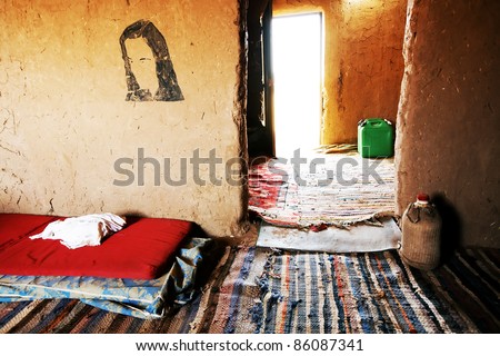 Berber room, Sahara Desert, Africa