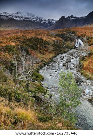 Fairy Pools in Cuillin Mountains, Highlands of Scotland, Europe