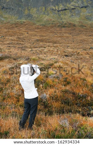 Photographer in Highlands of Scotland, Europe