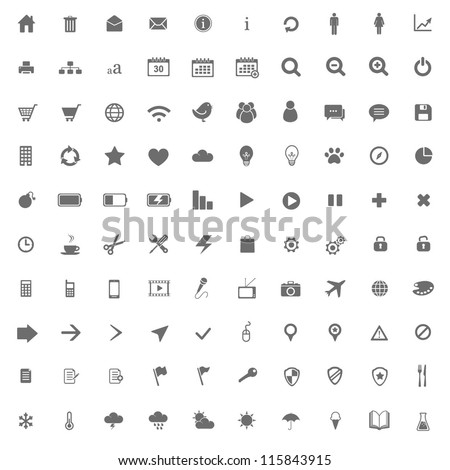 Set of icons for designers