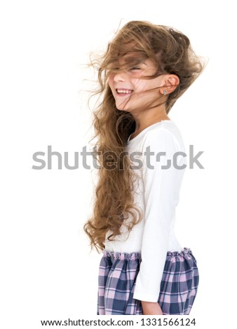 Similar – Image, Stock Photo Young girl moving her legs in an urban background