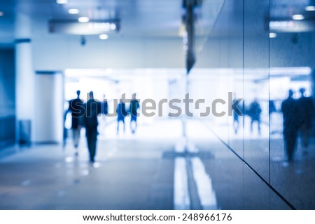 blurred shopping mall background