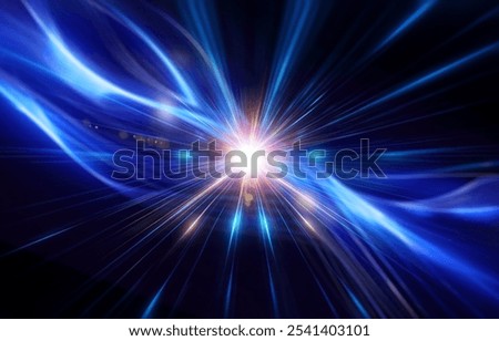 Similar – Foto Bild Vivid blau weißen Nebel und kosmischen Staub in tiefen Raum und Galaxie 3d render. Star Partikel Bewegung auf schwarzem Hintergrund, Sternenlicht Nebel in der Galaxie im Universum Space background.Copy Raum leeren Raum.