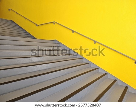 Similar – Foto Bild Gelbe Wandstruktur, Treppe und Graffiti