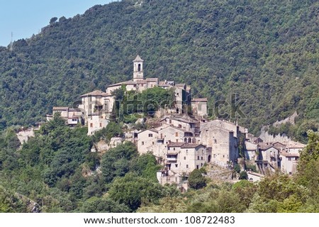 The Country Of Rocchette In Sabina, Province Of Rieti, Lazio, Italy ...