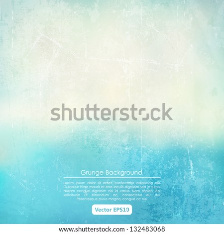 Grunge background in blue and beige color