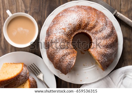 Similar – Image, Stock Photo Ring shaped cake with red icing