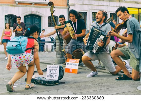22 August 2013:  Street musician \