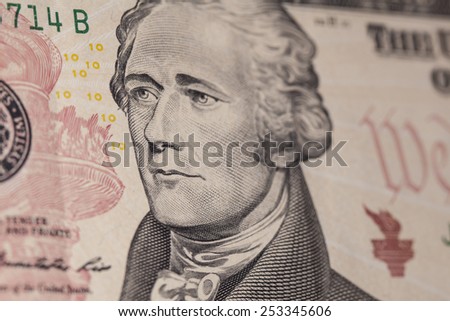 ten dollar bill Hamilton