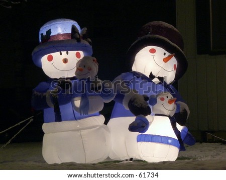 Inflatable Snow People