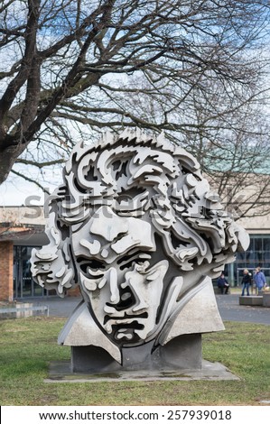 BONN, GERMANY - FEBRUARY 25: Beethoven Monument \'Beethon\