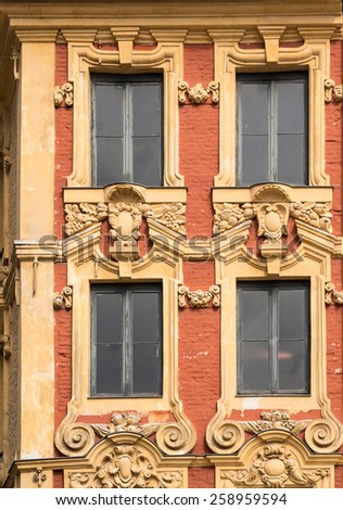 Save to a lightbox  Find Similar Images  Share Stock Photo: Flanders style Windows in Lille, France