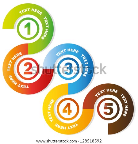 5 Circular Sequences Diagram, Business Process Flow Presentation Stock ...