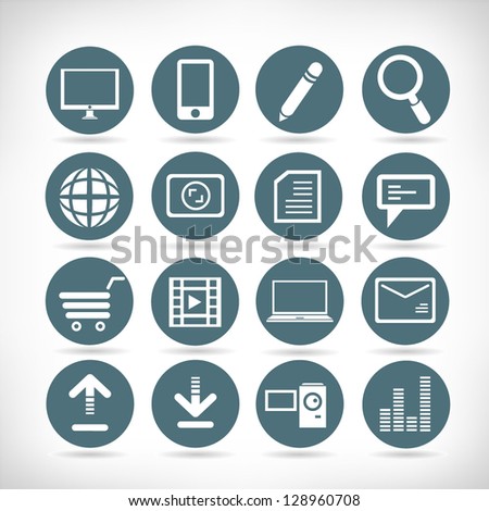 web application icon set