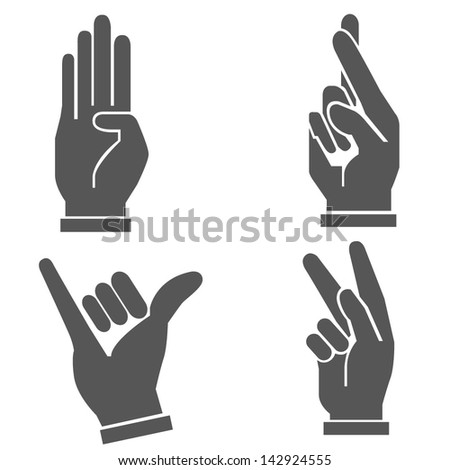 hand set, vector