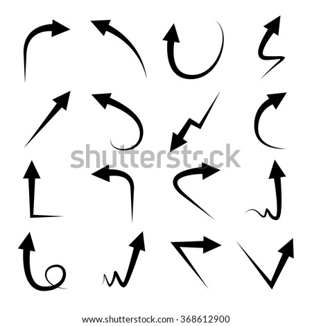 curved arrow icons
