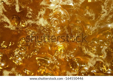 Yellow bubbles as a happy background