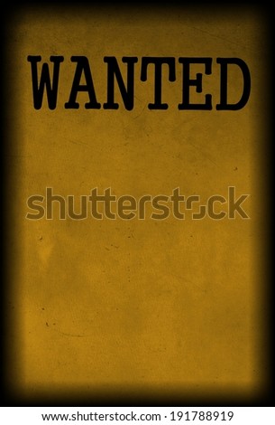 vintage wanted poster template background