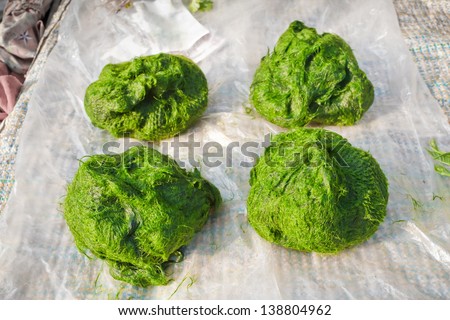 Freshwater algae (Spirogyra sp.) ready is used to make food.