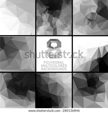 Polygonal background.Crystal and triangles, low poly illustration