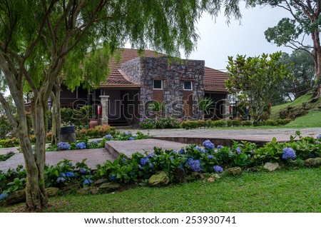 Misty Unique House in a Garden. Located over a mountain. Mist always appear in evening and after 4PM on Local Time. Located at Gunung Jerai, Kedah, Malaysia.