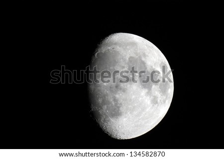 phase-moon in the night sky