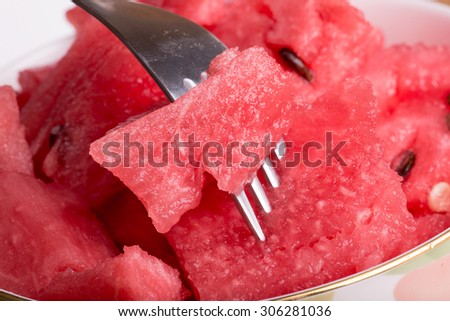 Photos juicy watermelon sugar, healthy, vitamins, red light, juicy flesh.