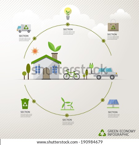 Vector ecology concept  infographic modern design. icon and sign.