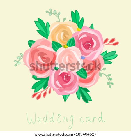 flower bouquet vector background. wedding invitation floral vector background. spring flowers bouquet vector background.