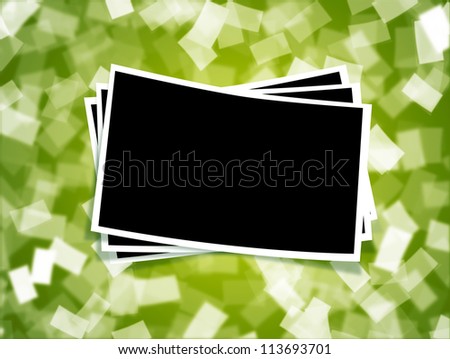 Blended blank image frame for multiple use