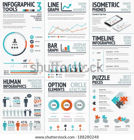 Stunning infographic elements vector set for your projects to make an impact