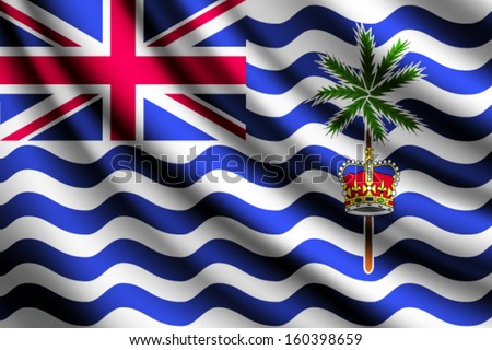 Waving flag of British Indian Ocean Territory