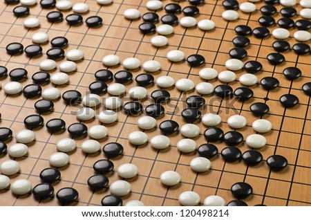 stones on a Go board