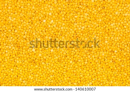 Background with yellow lentils