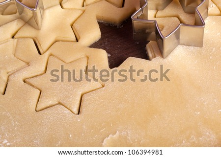 advent, cutting cookies, cookie cutter, baking, bakery, holiday, star,
