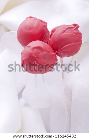Cakepop sweet dessert for love wedding and valentines day