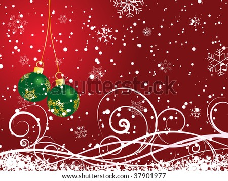 Beautiful Vector Christmas (New Year) Background For Design Use - 37901977 : Shutterstock