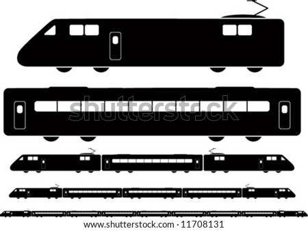 Train Vector. Different combinations.