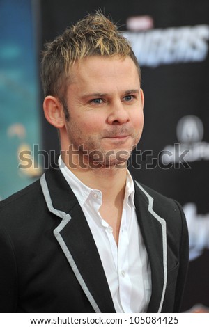 LOS ANGELES, CA - APRIL 11, 2012: Dominic Monaghan at the world premiere of \