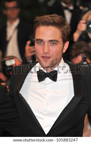 CANNES, FRANCE - MAY 25, 2012: Robert Pattinson at the gala screening of his new movie 